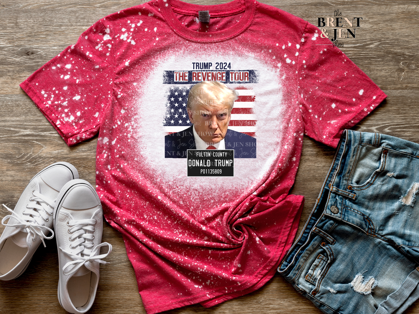 Trump 2024 The Revenge Tour - Mugshot T Shirt