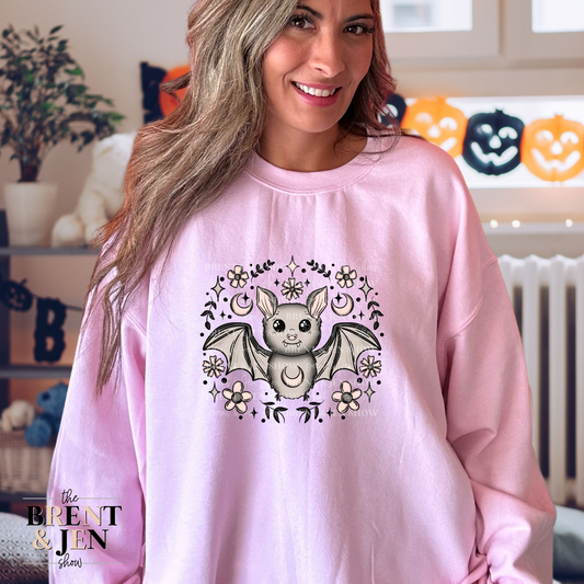 Floral Bat Sweatshirt