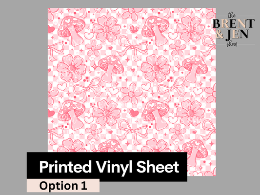 Valentines Doodles Seamless Vinyl Pattern