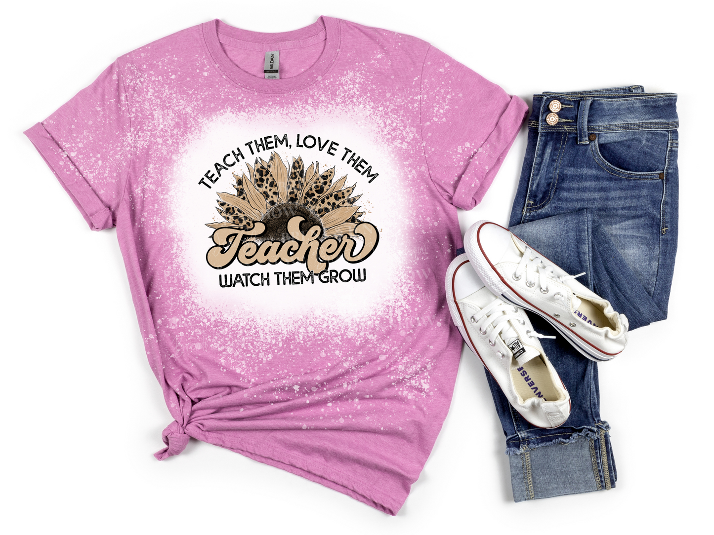 Teach Them, Love Them, Watch Them Grow, Teacher T-Shirt