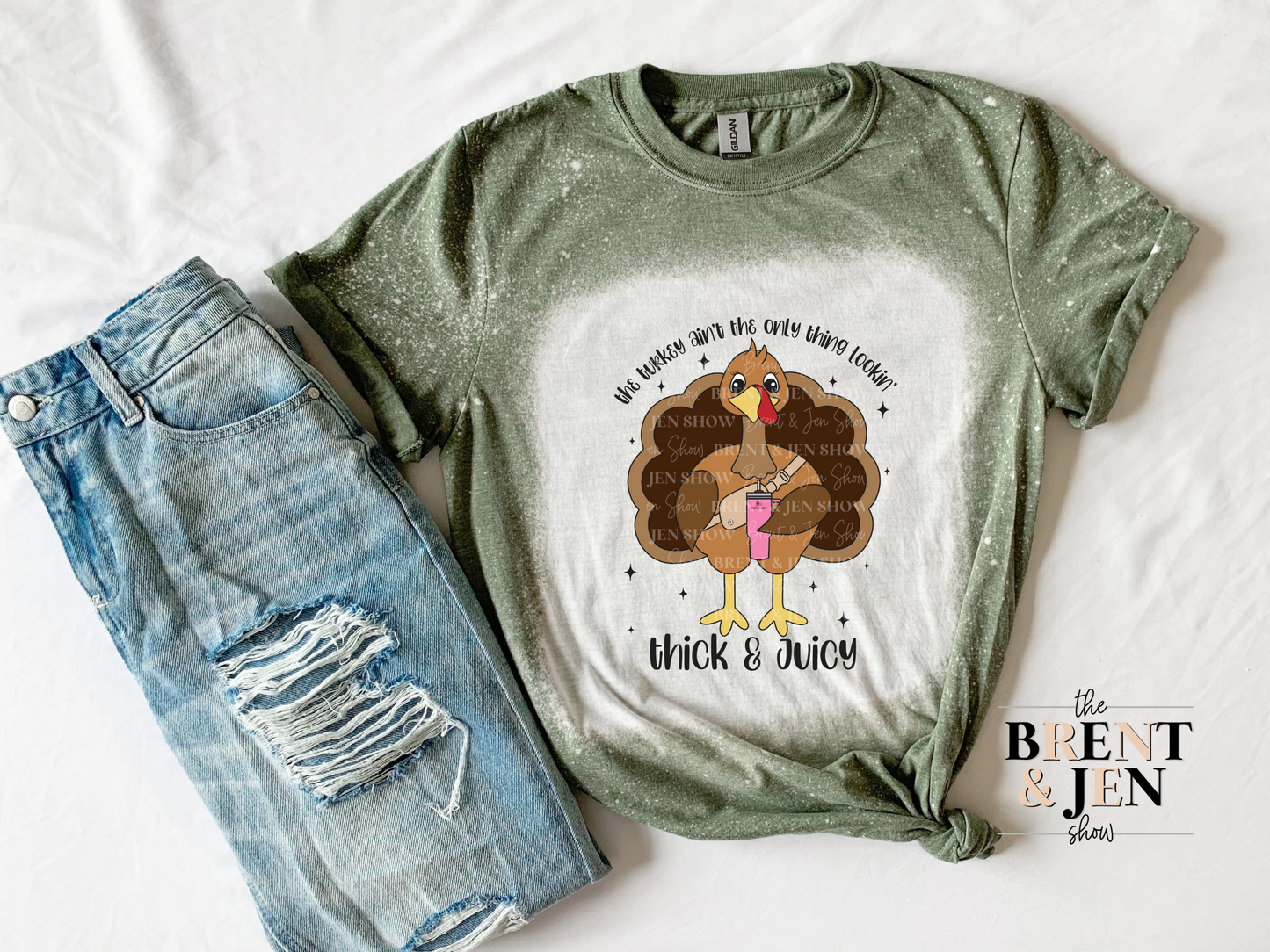 The Turkey Aint the only Thing Lookin Thick and Juicy T-Shirt