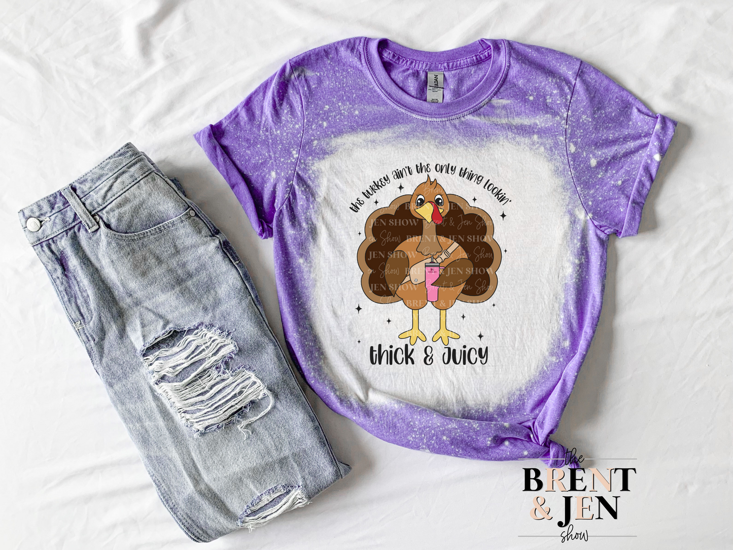 The Turkey Aint the only Thing Lookin Thick and Juicy T-Shirt