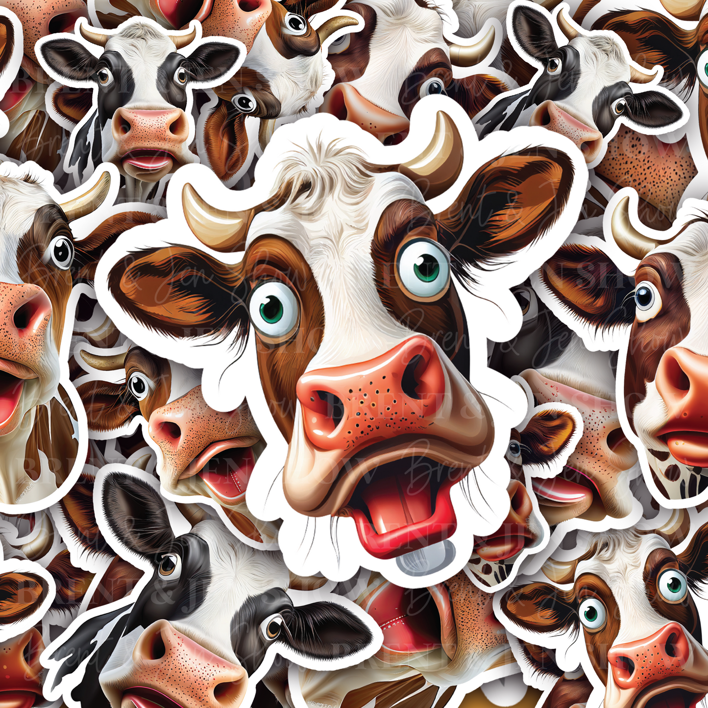 Funny Cow Sticker Pack