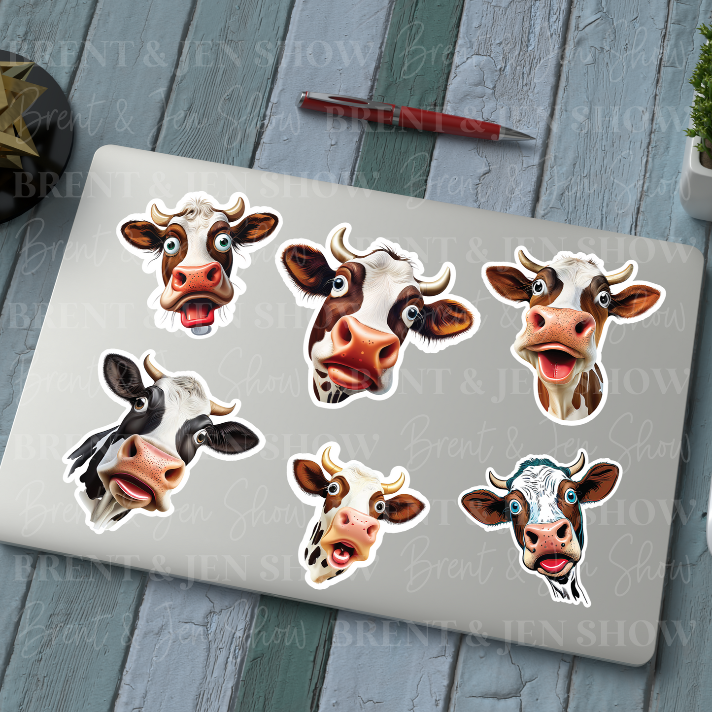 Funny Cow Sticker Pack