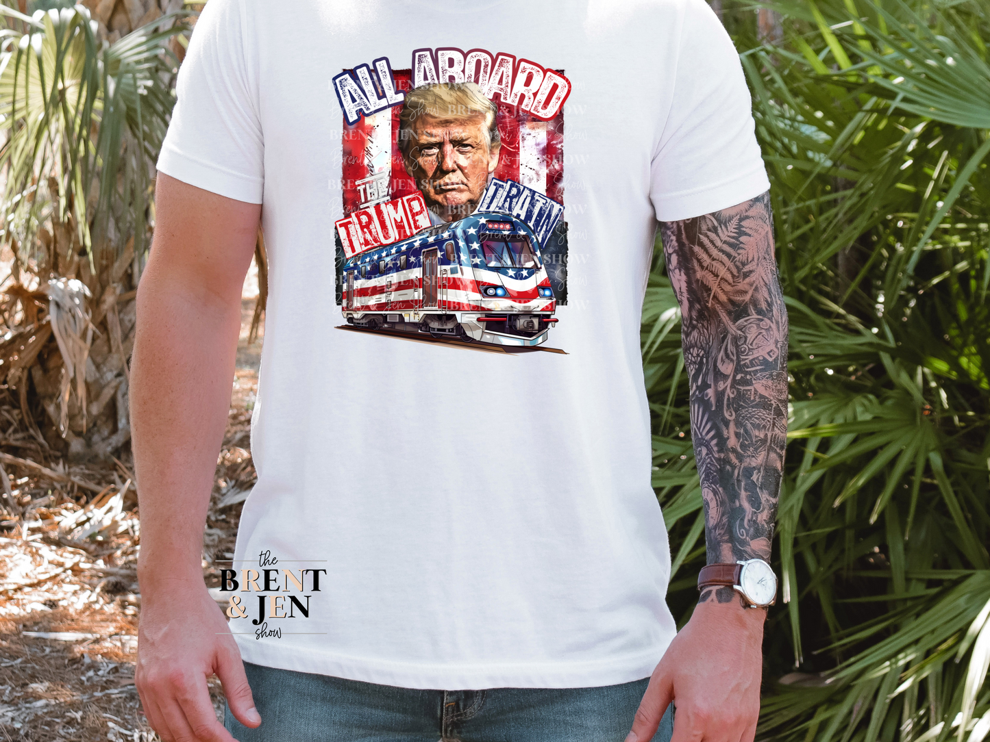 All Aboard The Trump Train T Shirt