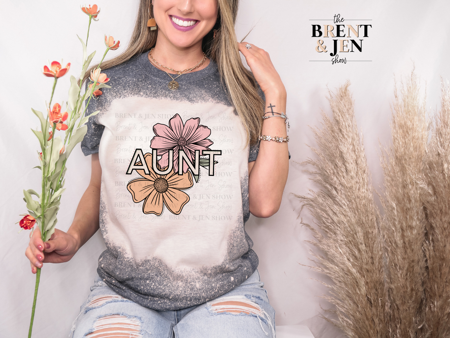 Aunt Floral T-Shirt