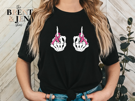 Eff Cancer Skeleton Hands T-Shirt