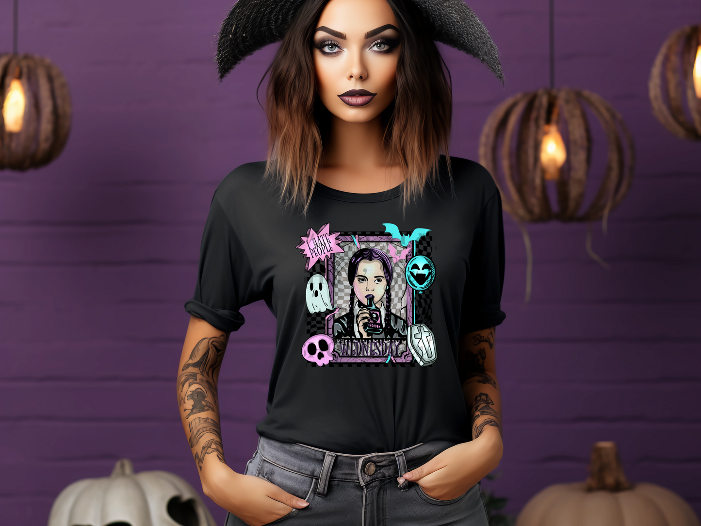 I Hate People, Wednesday Adams T-Shirt