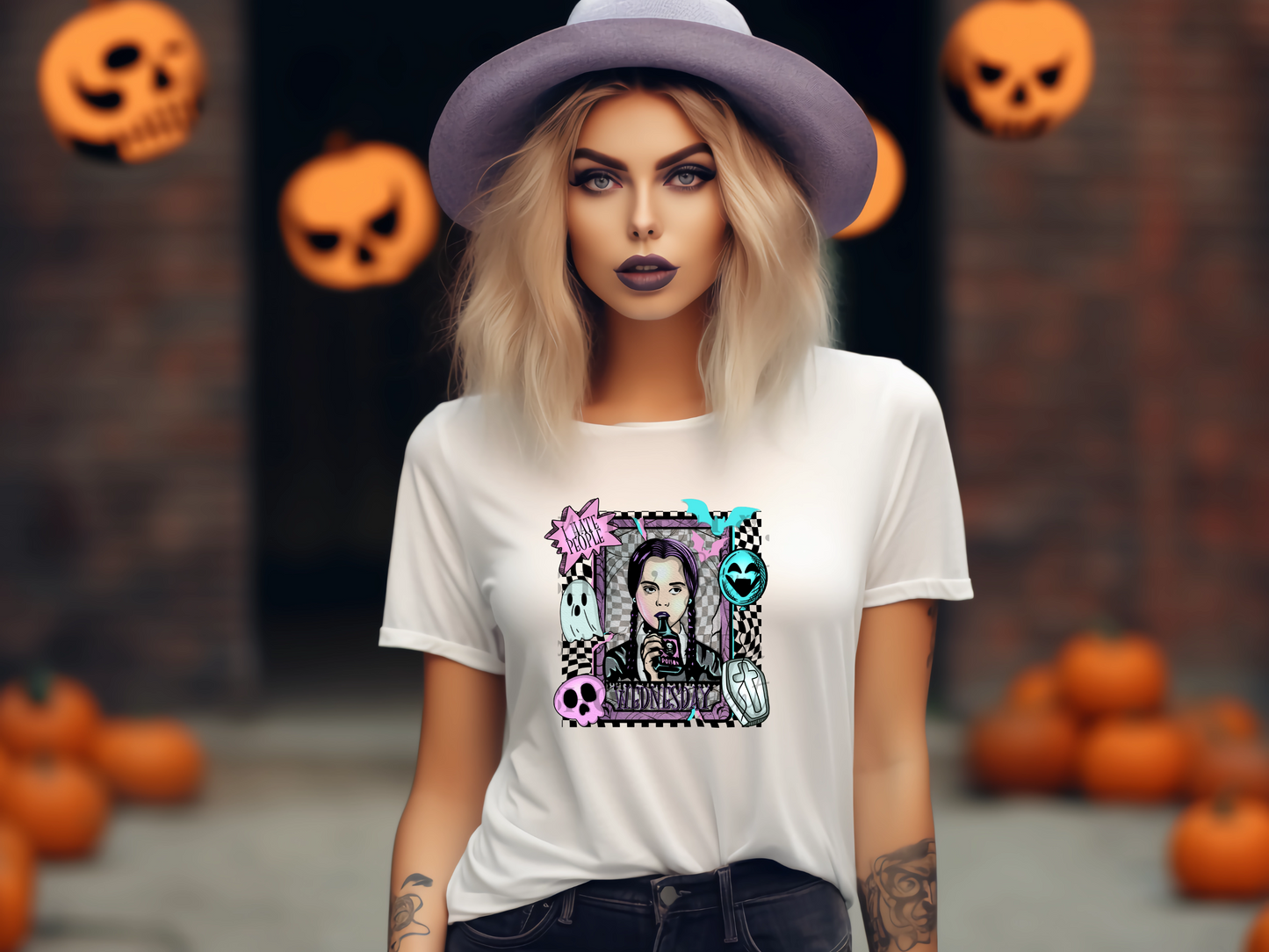 I Hate People, Wednesday Adams T-Shirt