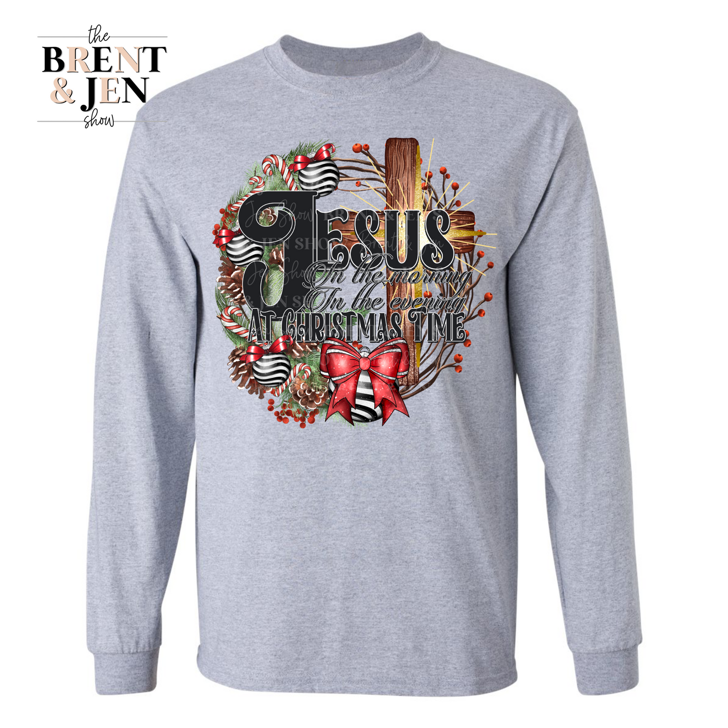 Jesus at Christmas Time Long Sleeve Shirt