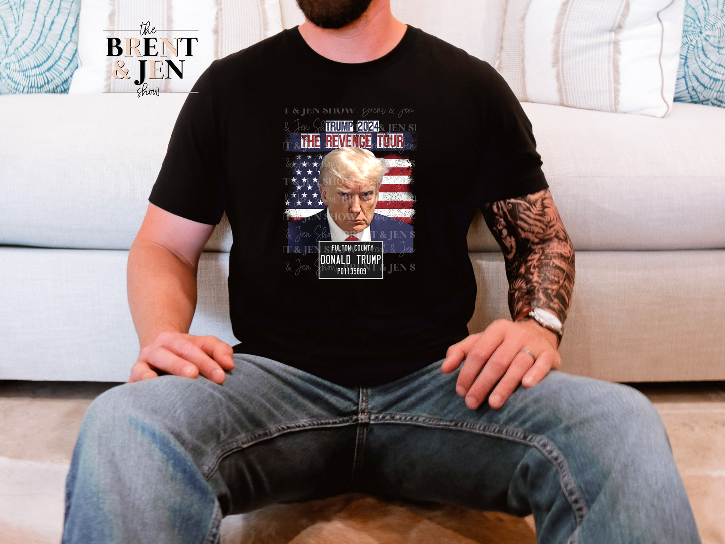 Trump 2024 The Revenge Tour - Mugshot T Shirt