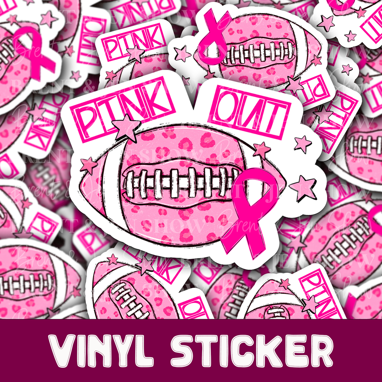 Pink Out, Breast Cancer Awareness Sticker