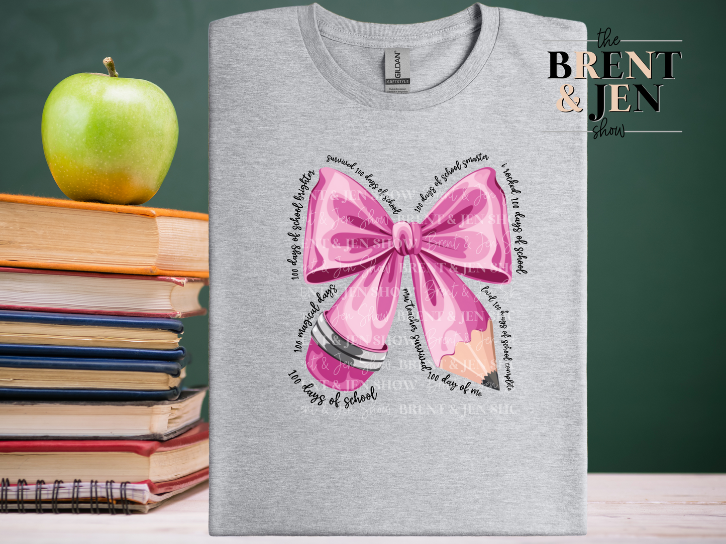 One Hundred Days of School Pencil Ribbon Shirt, Teacher Shirt, School T Shirt