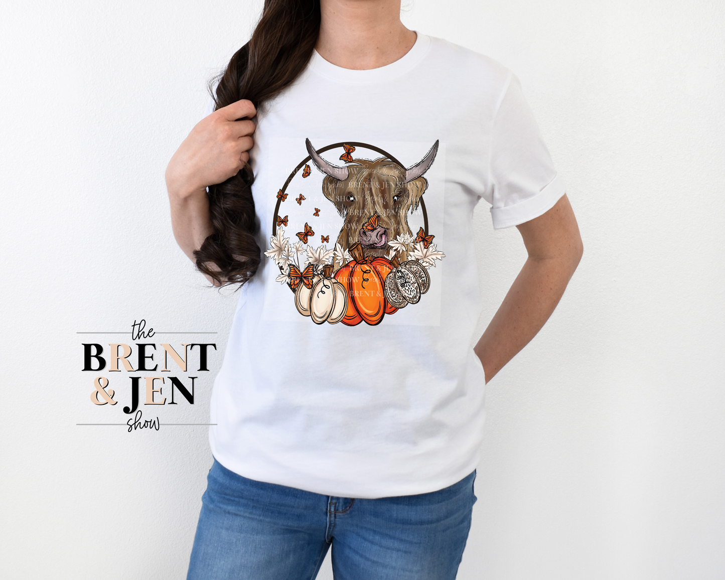 Highland Cow Pumpkin T-Shirt