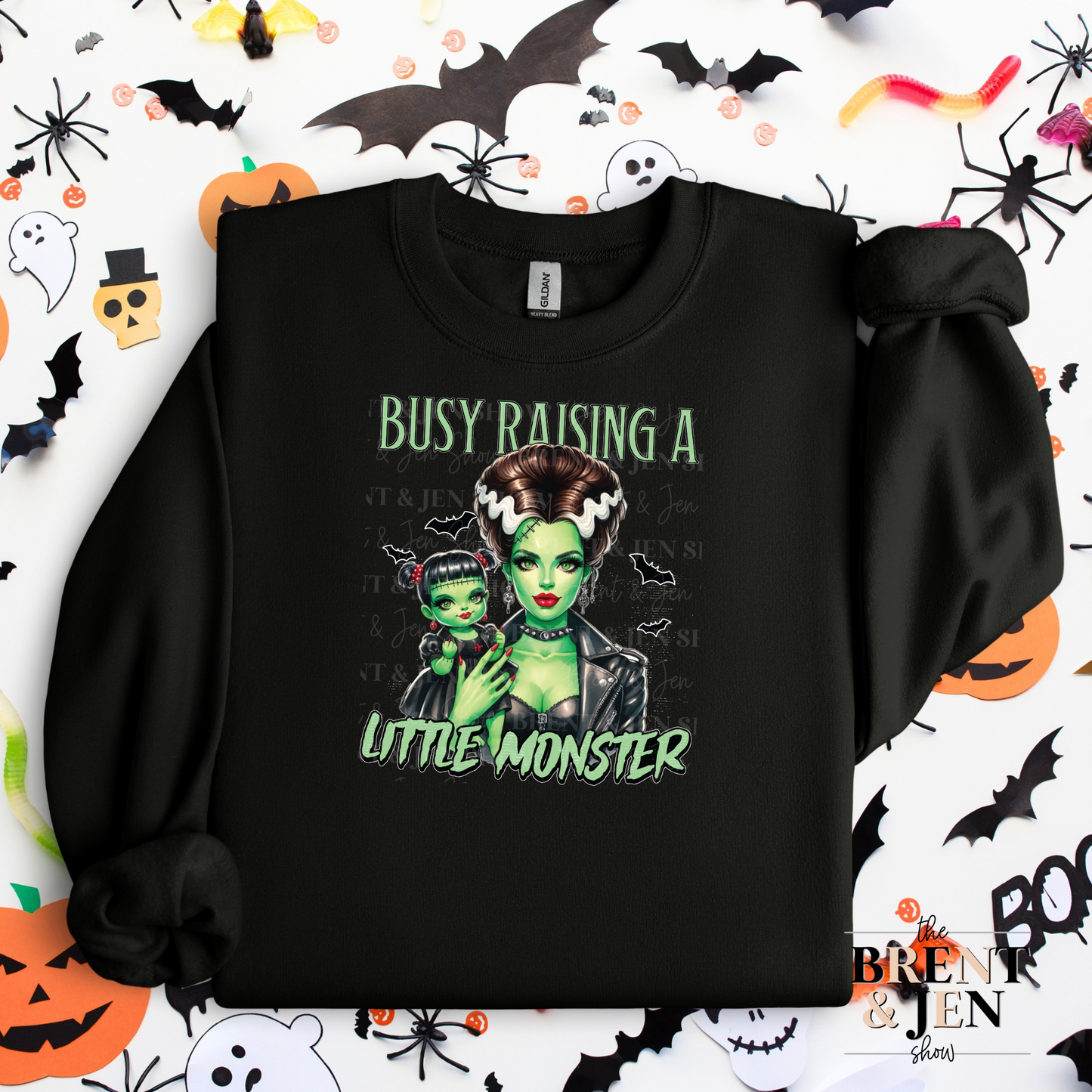 Busy Raising A Little Monster - Girl Sweatshirt