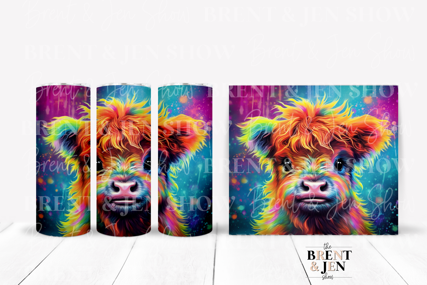 Colorful Calf Sublimation Tumbler