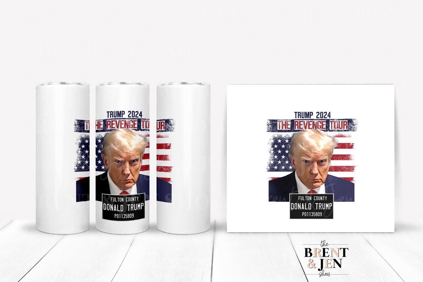 Trump Mugshot Tumbler