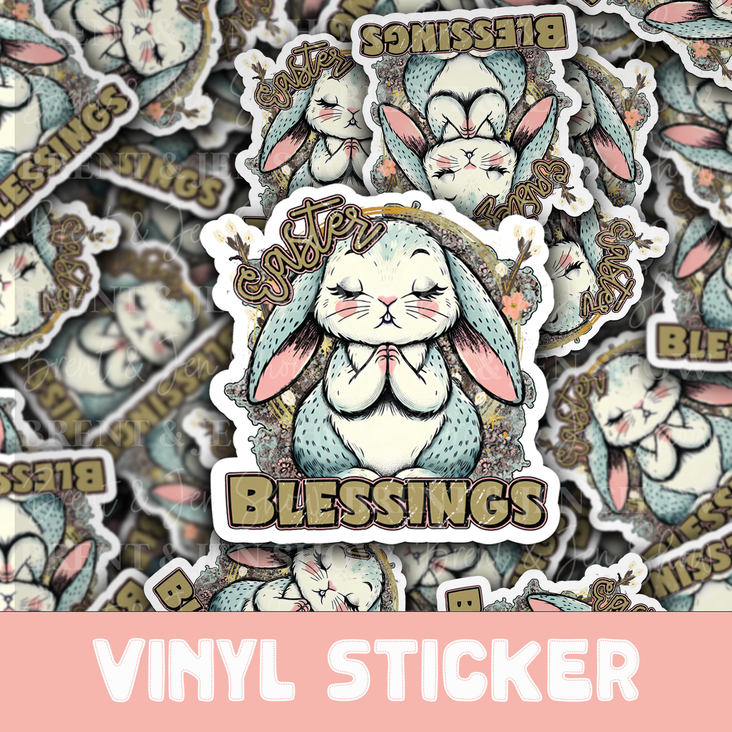 Easter Blessings Sticker