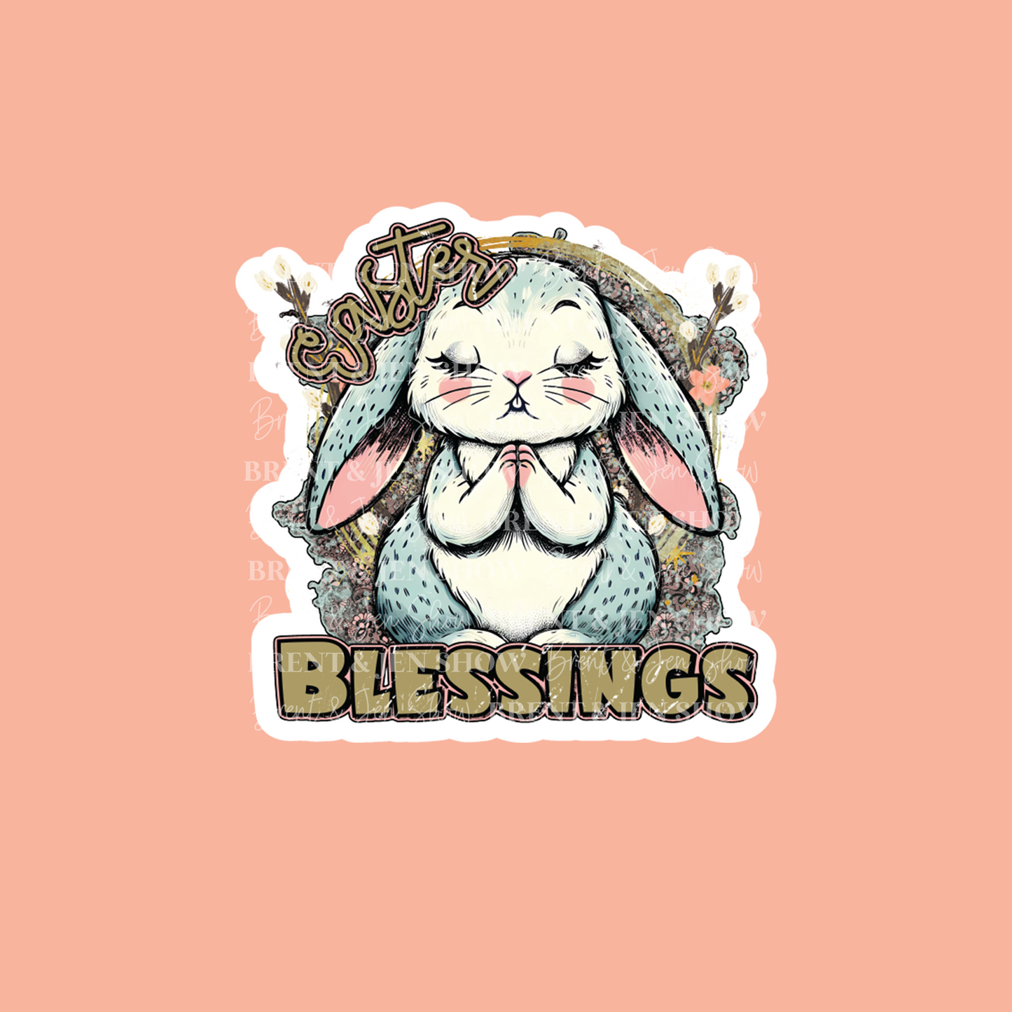 Easter Blessings Sticker