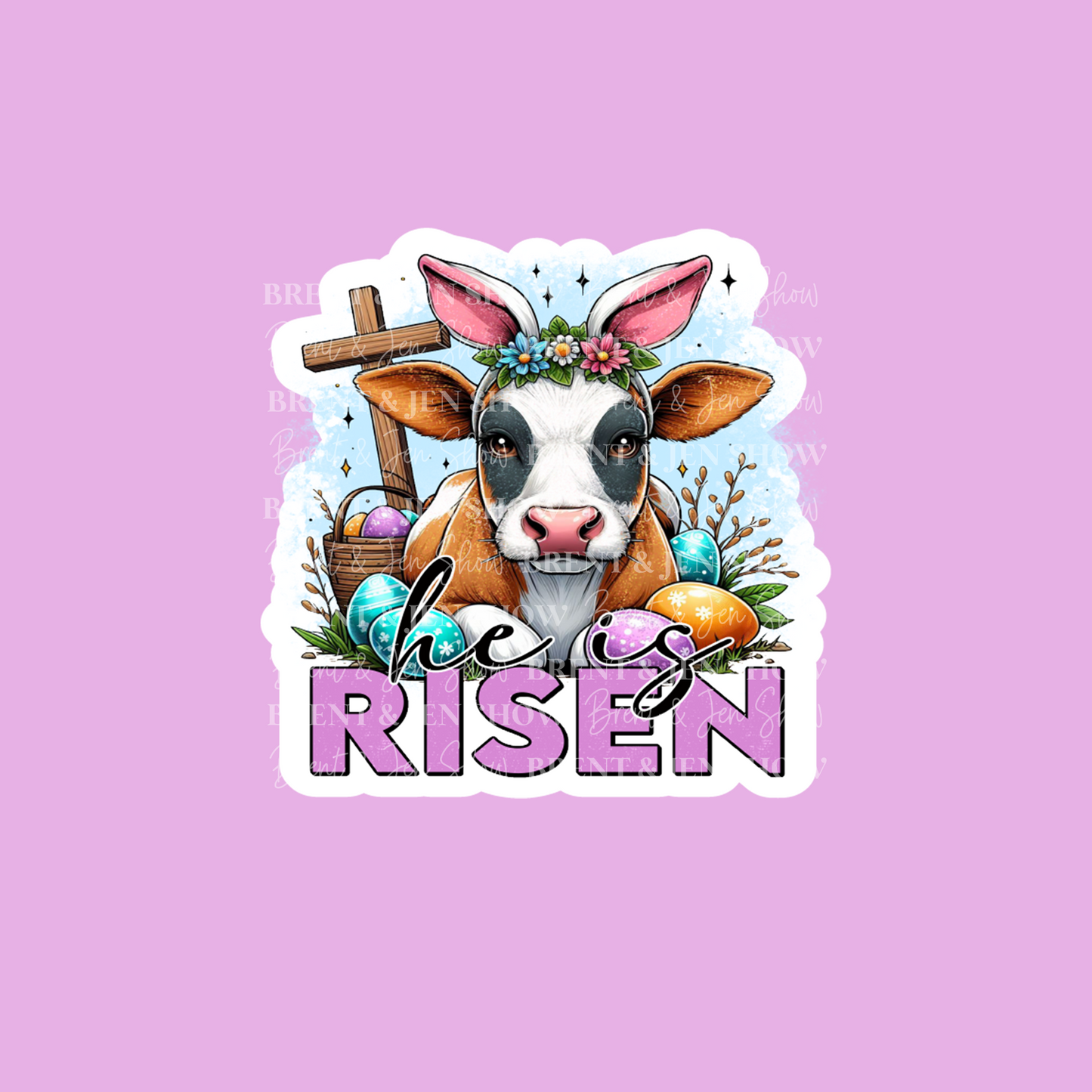 He Is Risen Easter Sticker