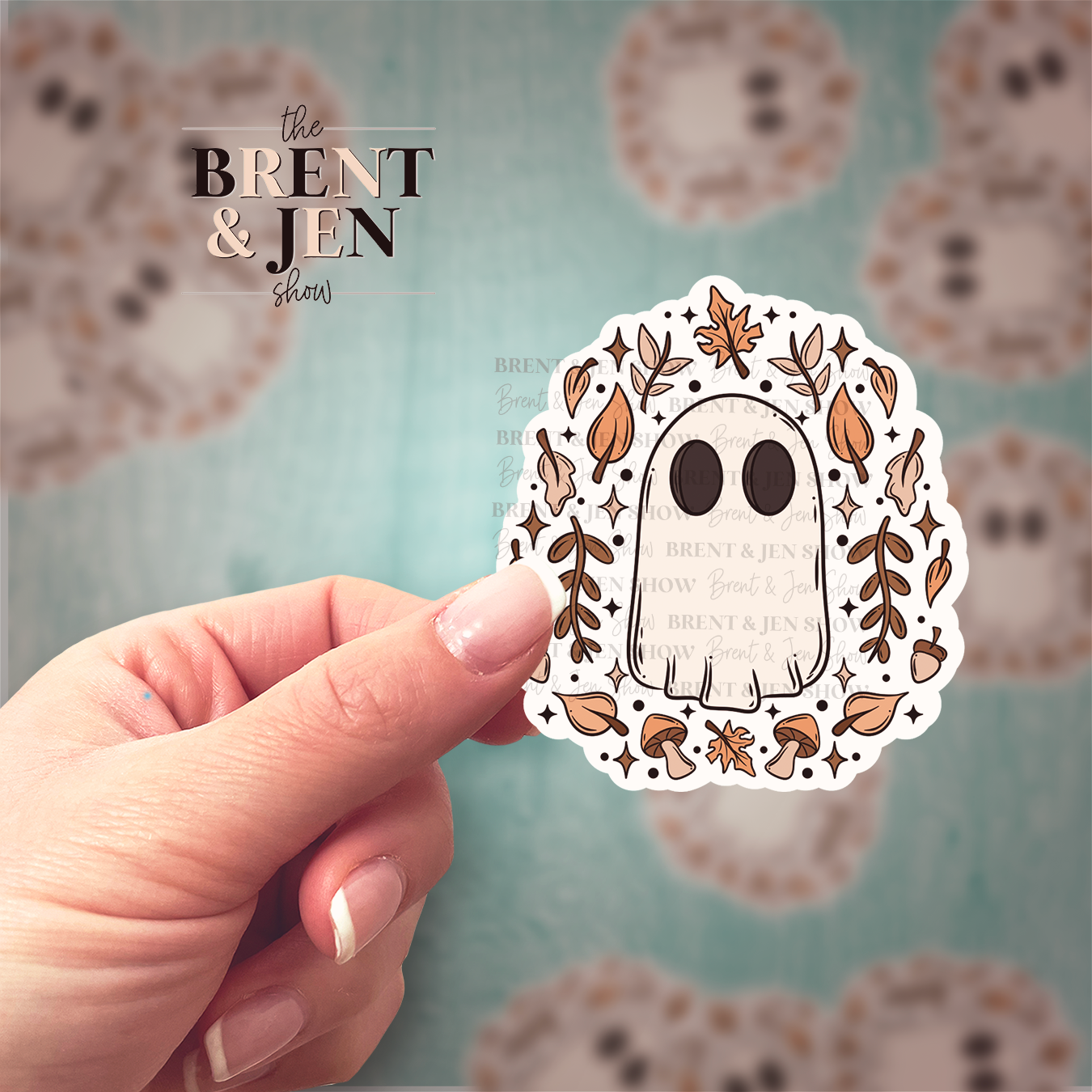 Cute Ghost Fall Sticker