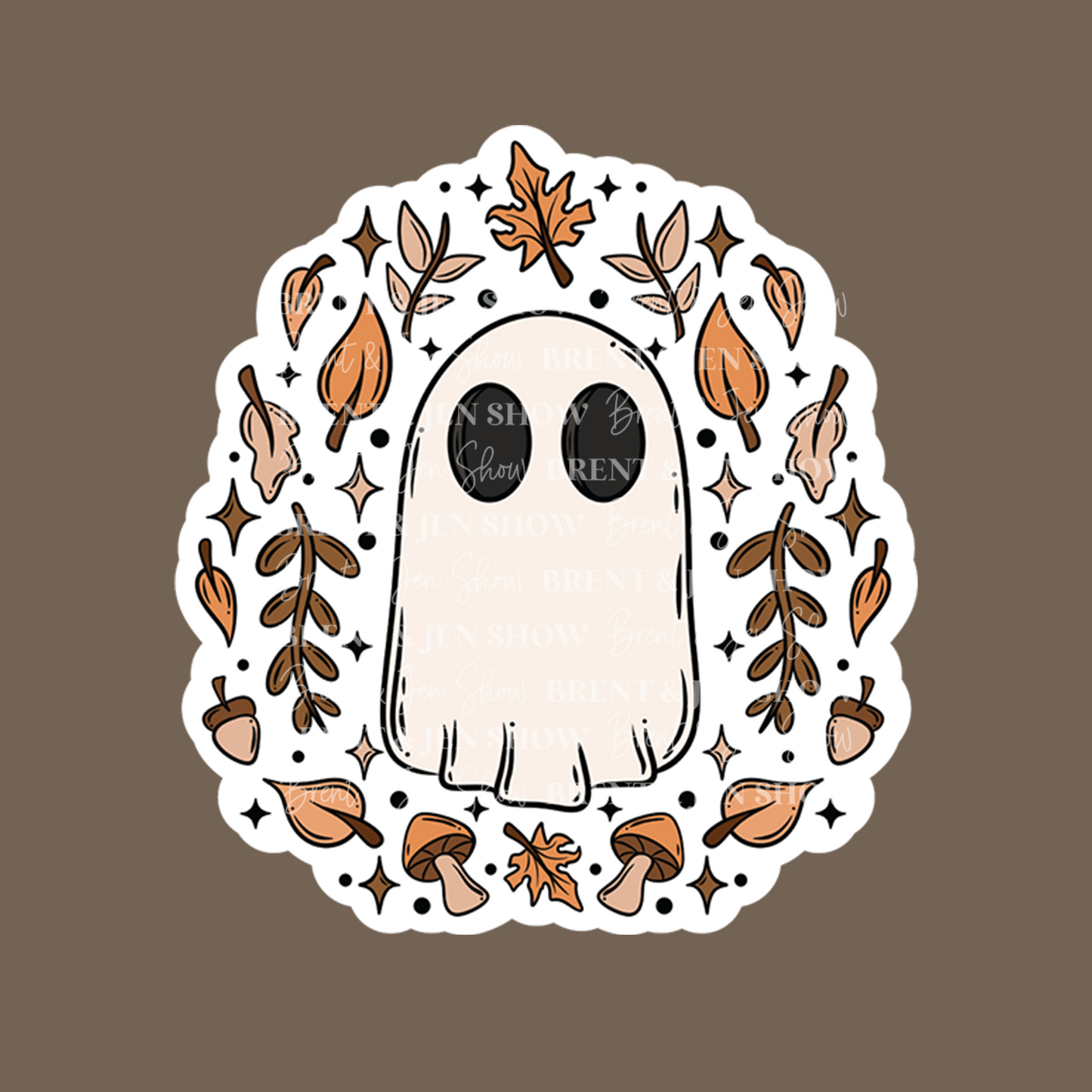 Cute Ghost Fall Sticker