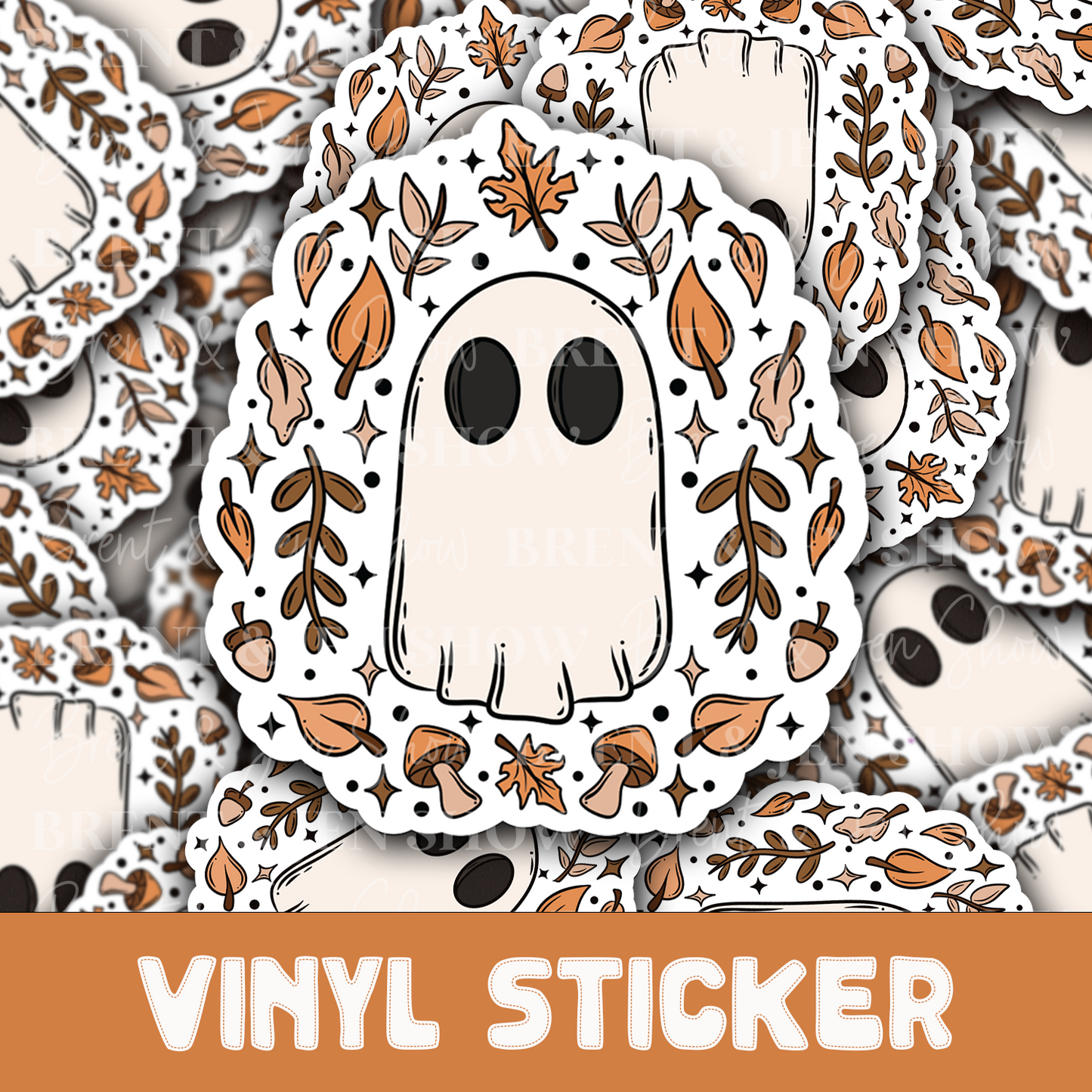 Cute Ghost Fall Sticker