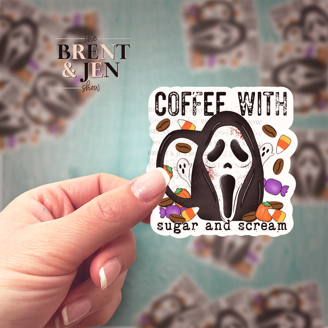 Coffee With Sugar & Scream Sticker