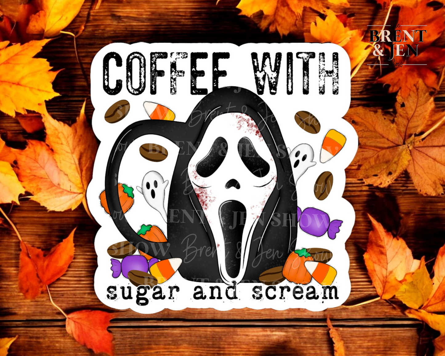 Coffee With Sugar & Scream Sticker