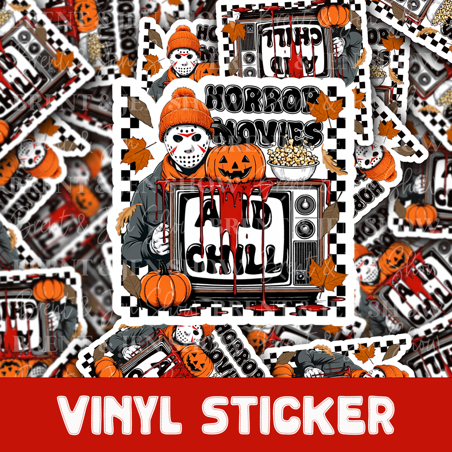 Horror Movies & Chill Sticker