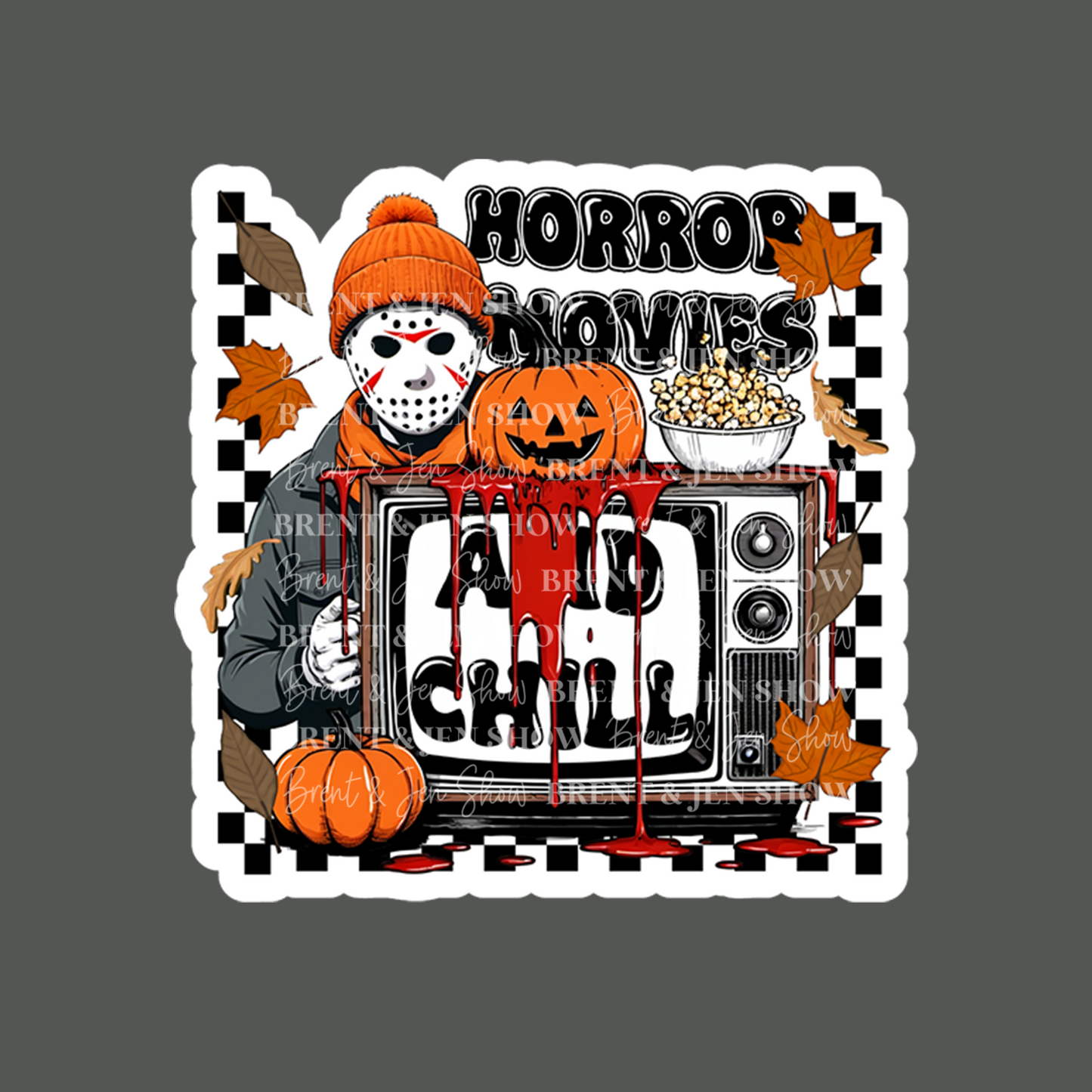 Horror Movies & Chill Sticker