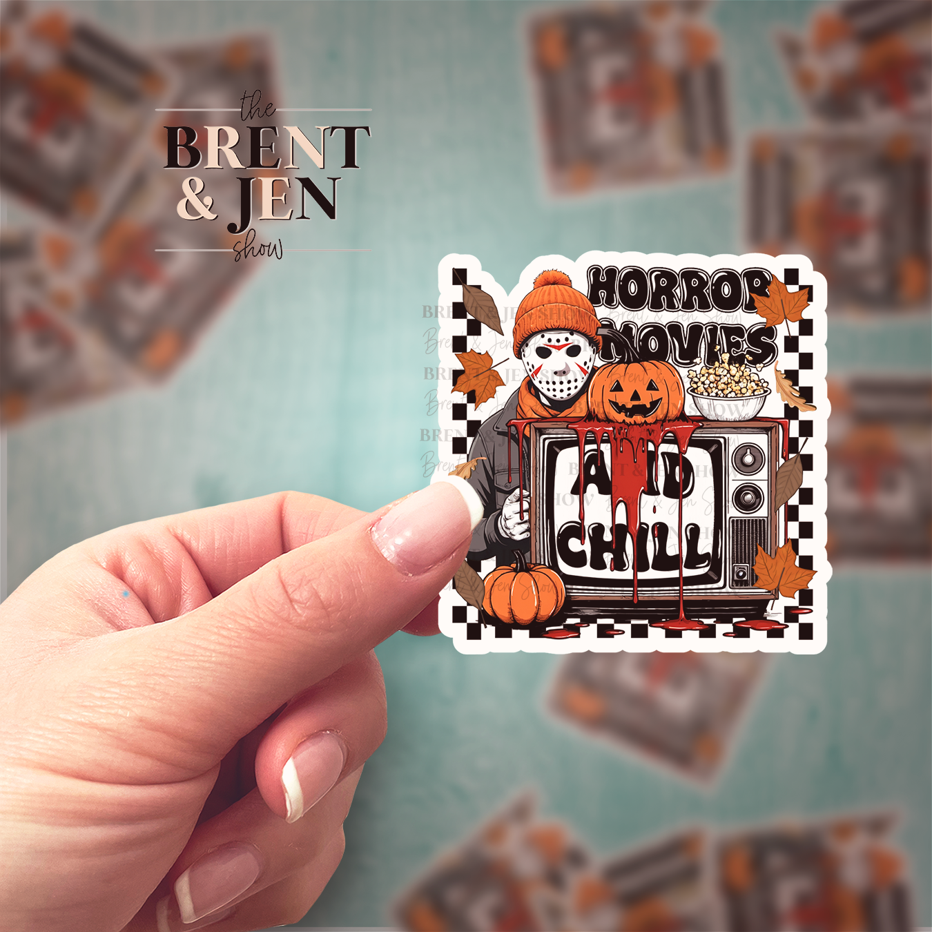 Horror Movies & Chill Sticker