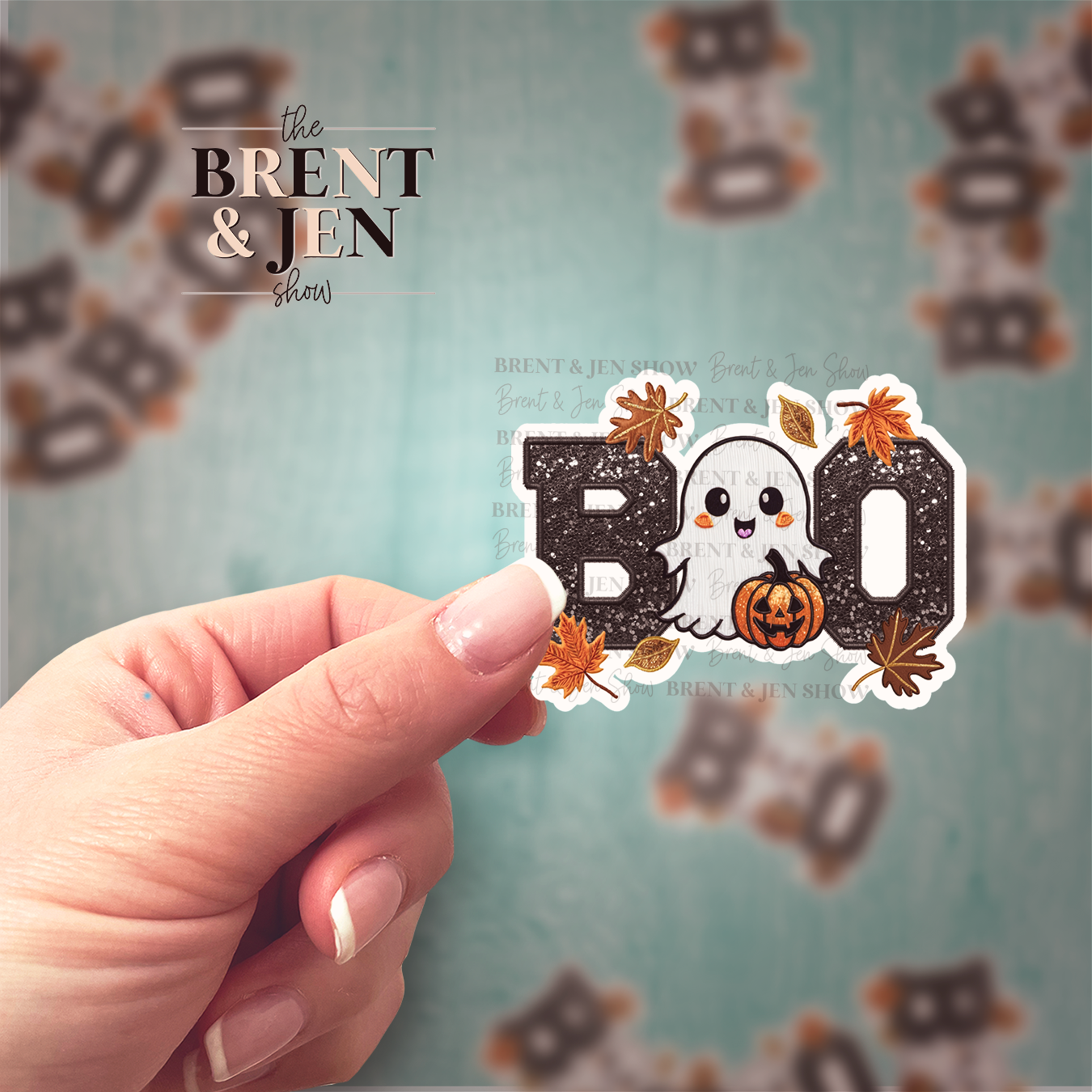 BOO - Cute Ghost Sticker