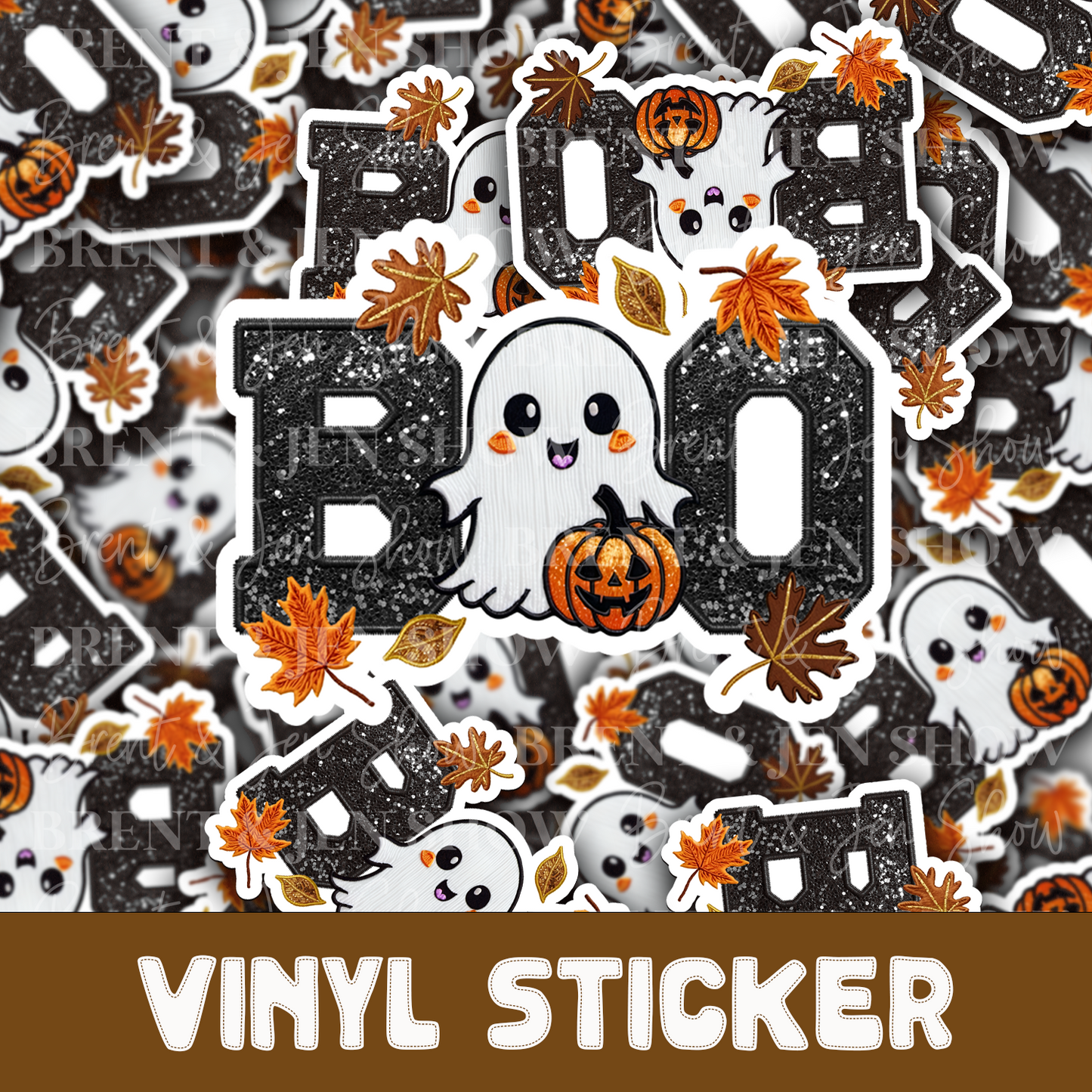 BOO - Cute Ghost Sticker