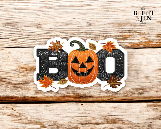 BOO - Cute Pumpkin Sticker