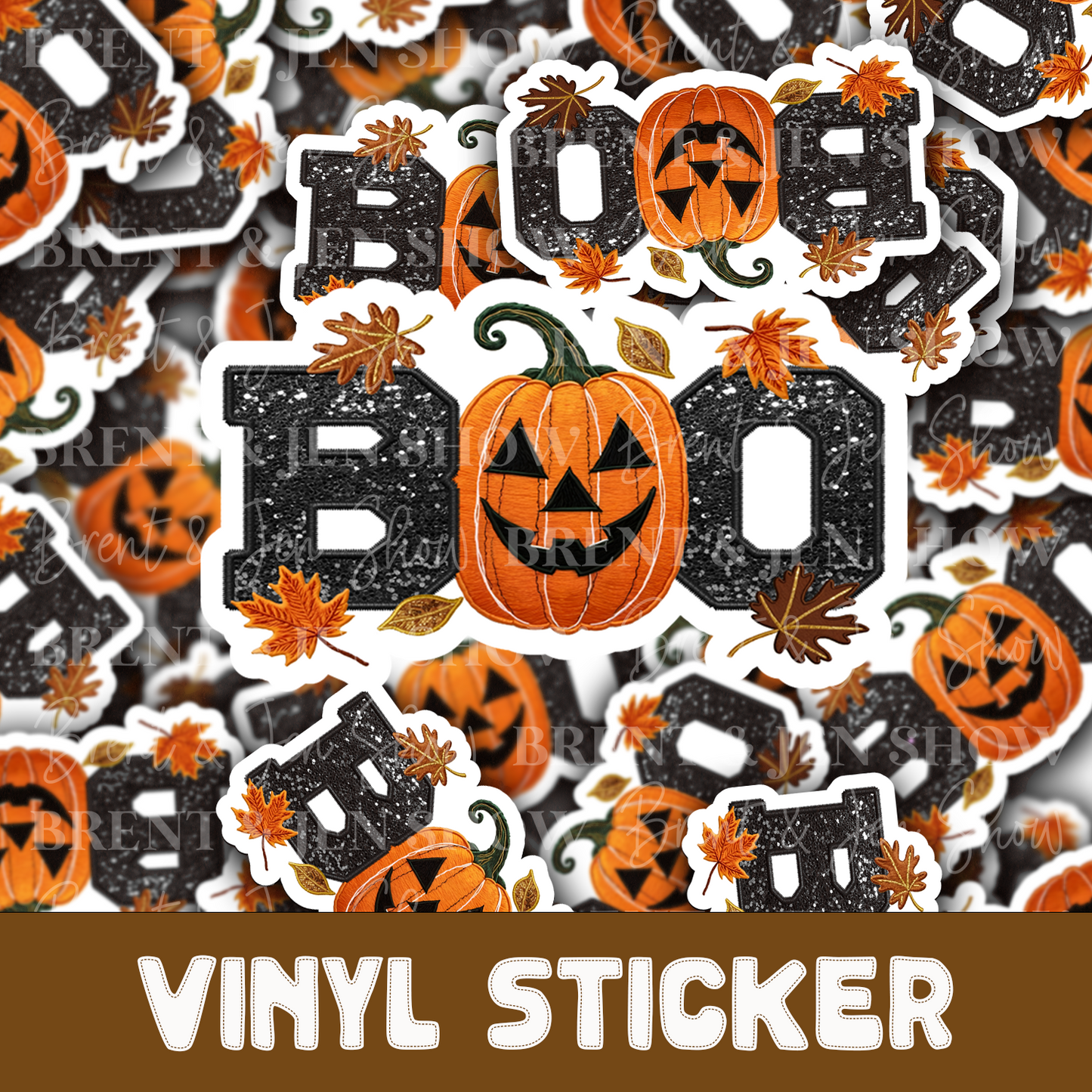 BOO - Cute Pumpkin Sticker