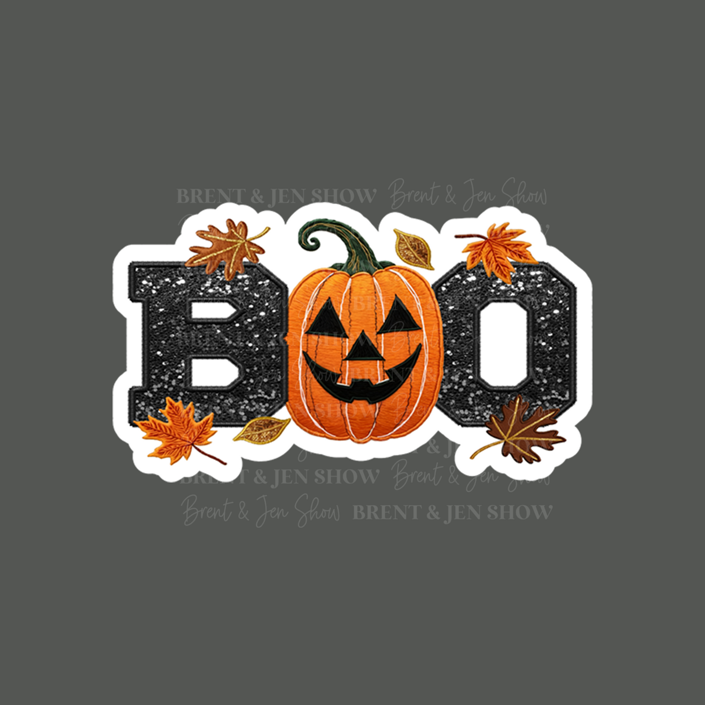 BOO - Cute Pumpkin Sticker