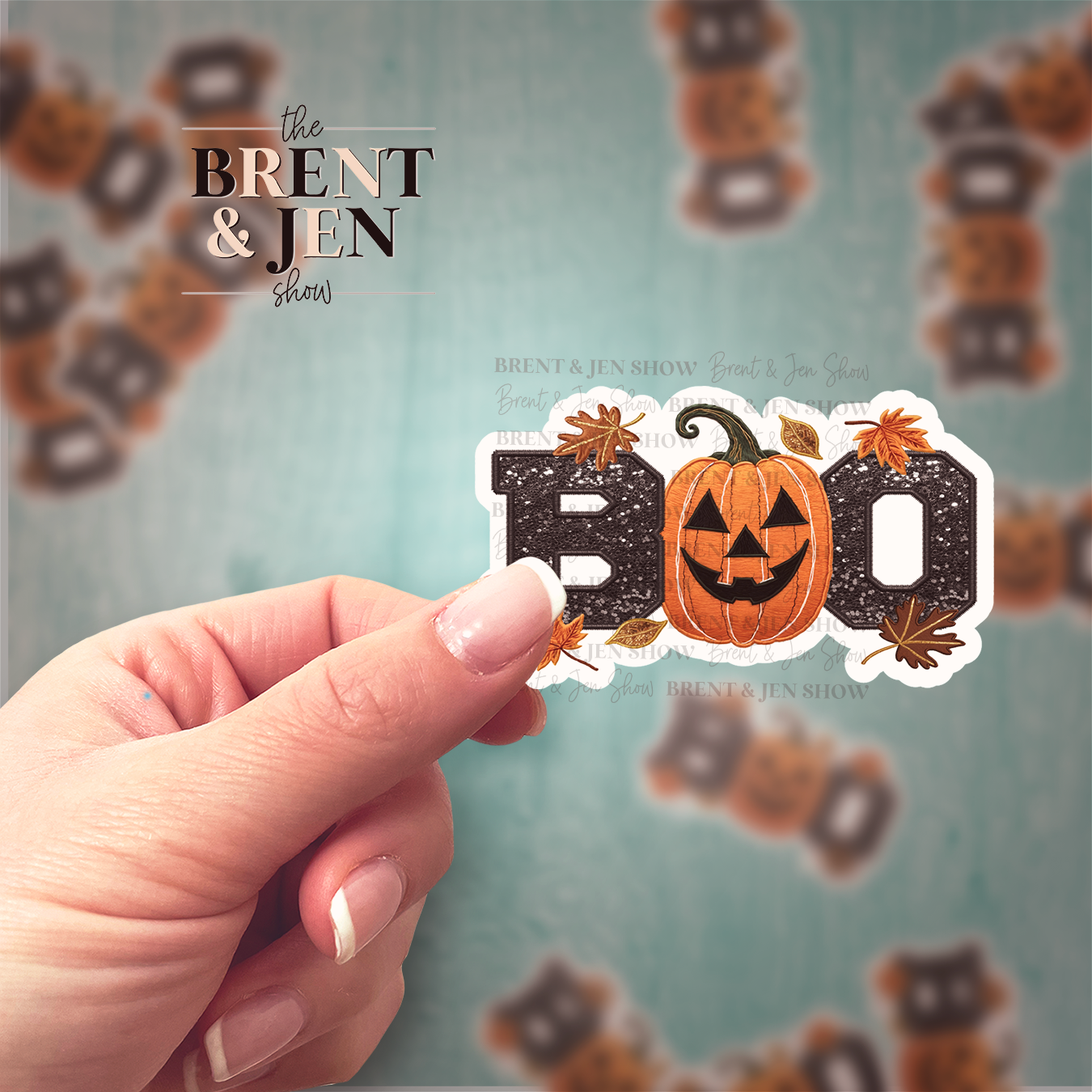 BOO - Cute Pumpkin Sticker