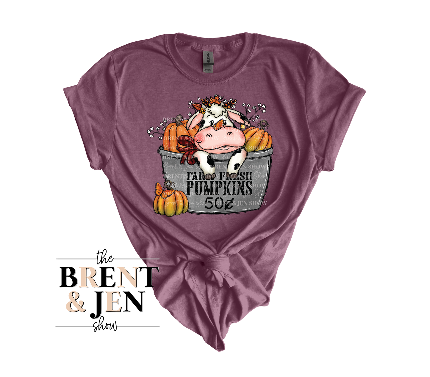 Farm Fresh Pumpkins, Cow T-Shirt