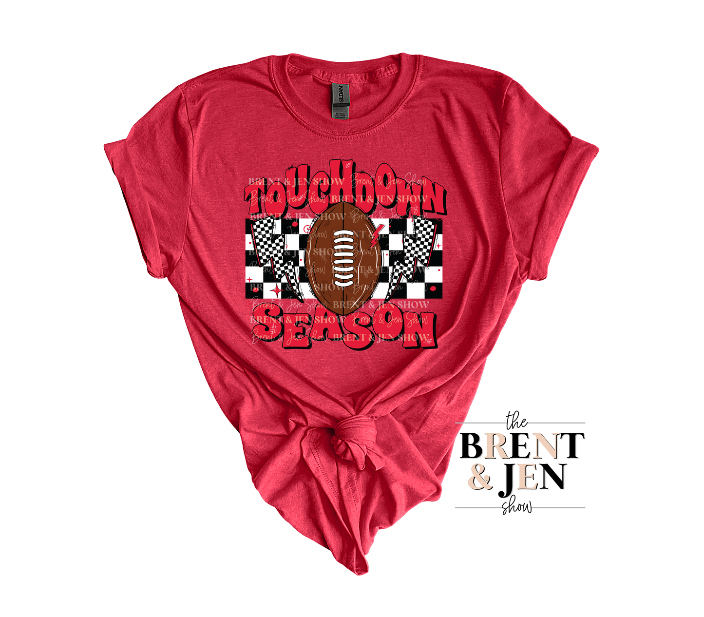 Football Season - Red, Football T-Shirt