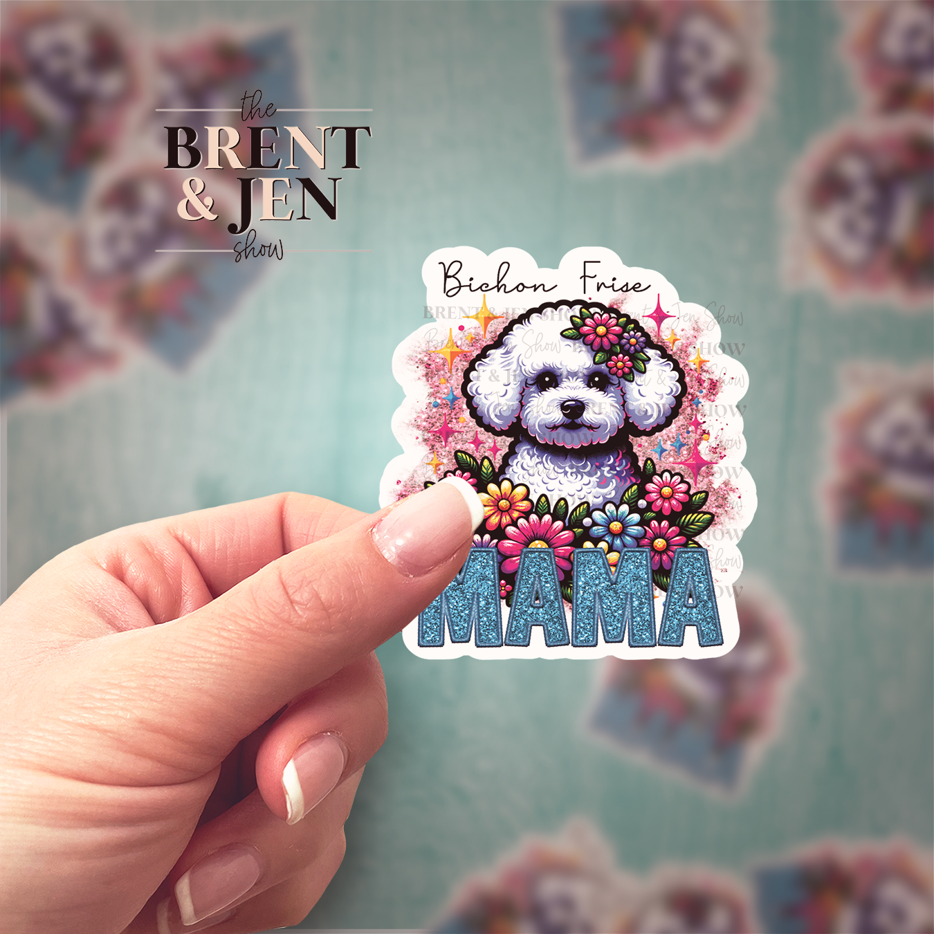 Bichon Frise Mama Sticker