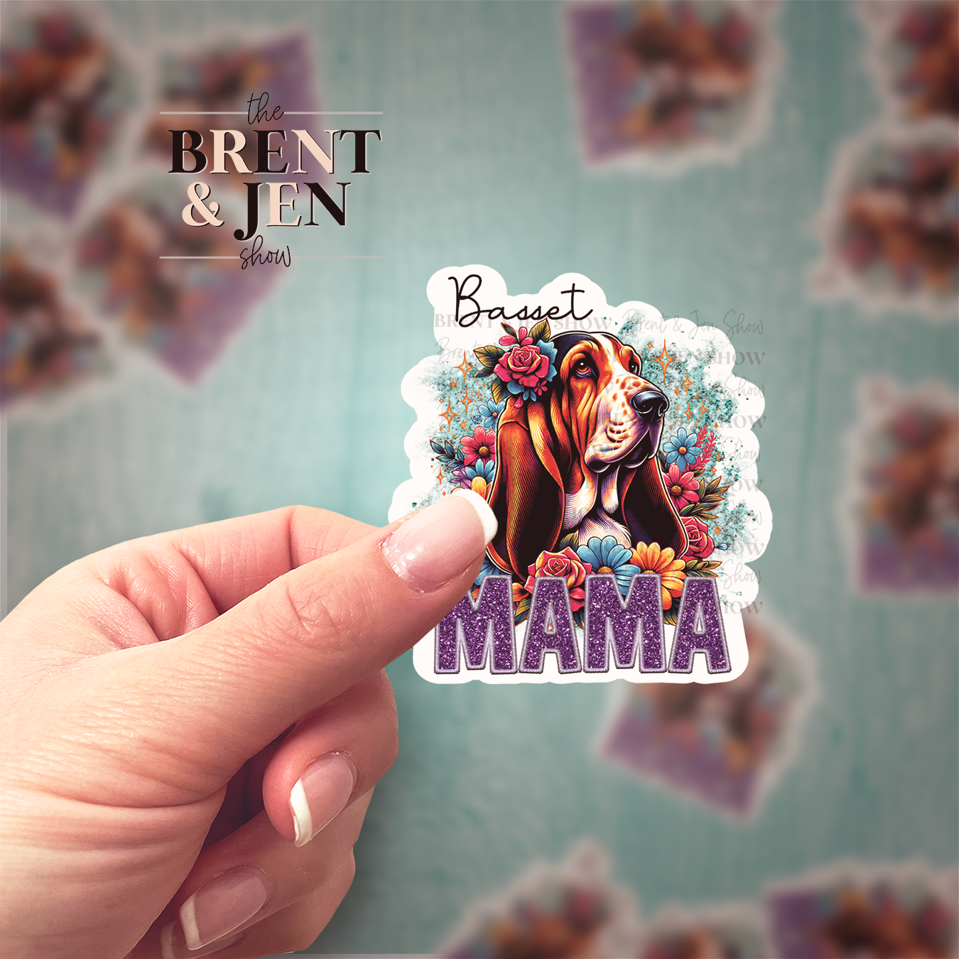 Bassett Mama Sticker