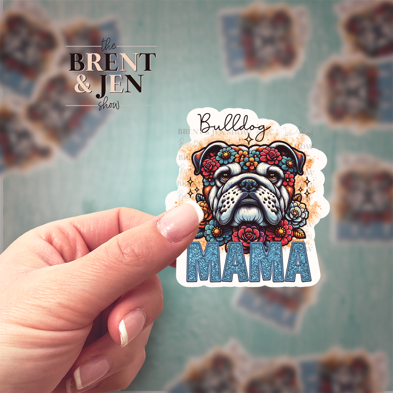 Bulldog Mama Sticker