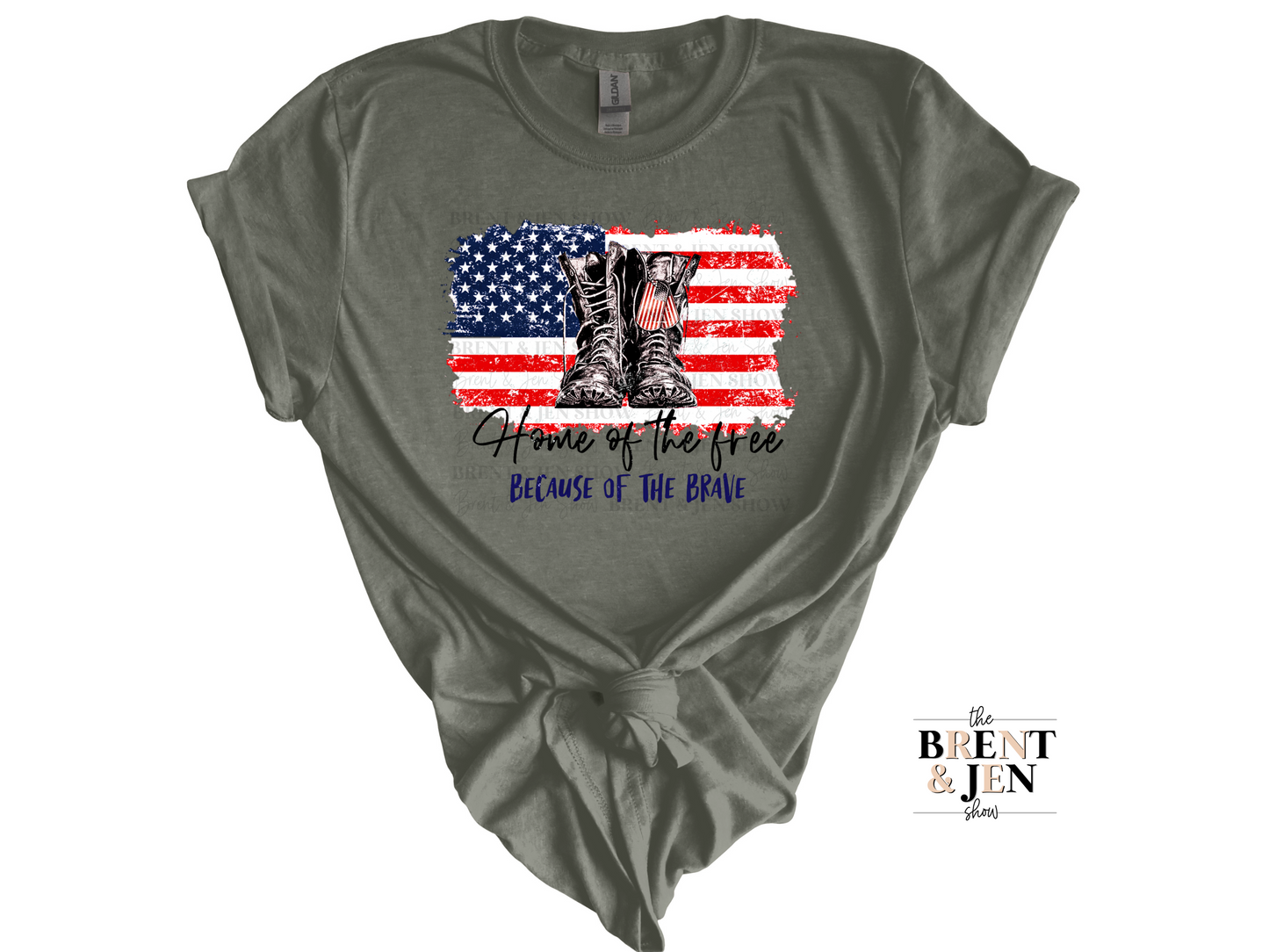 Home of the Free Because of the Brave T-Shirt