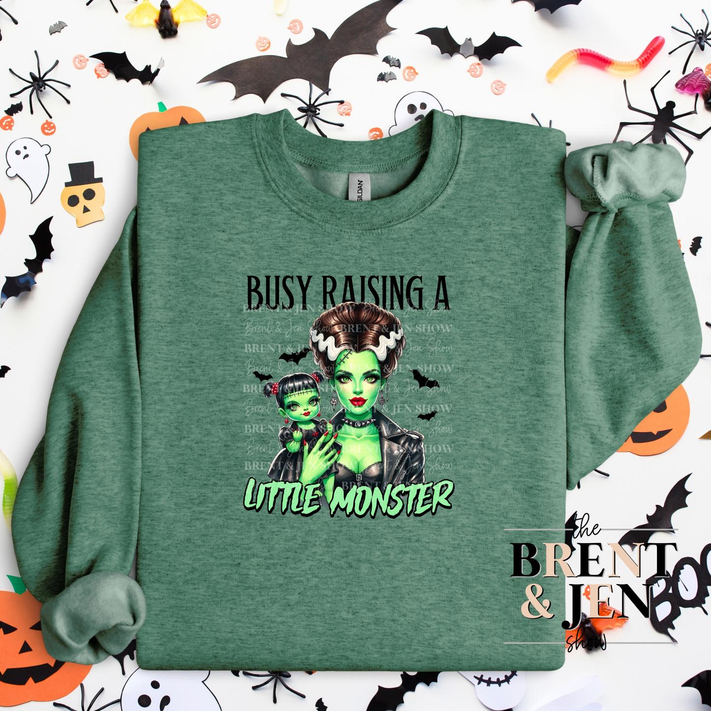 Busy Raising A Little Monster - Girl Sweatshirt