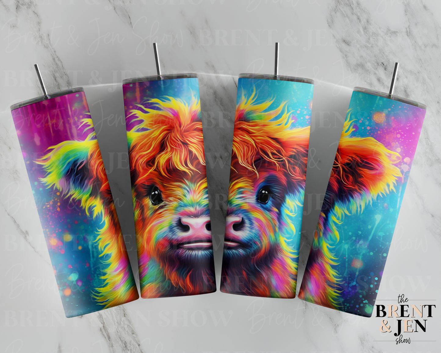 Colorful Calf Sublimation Tumbler