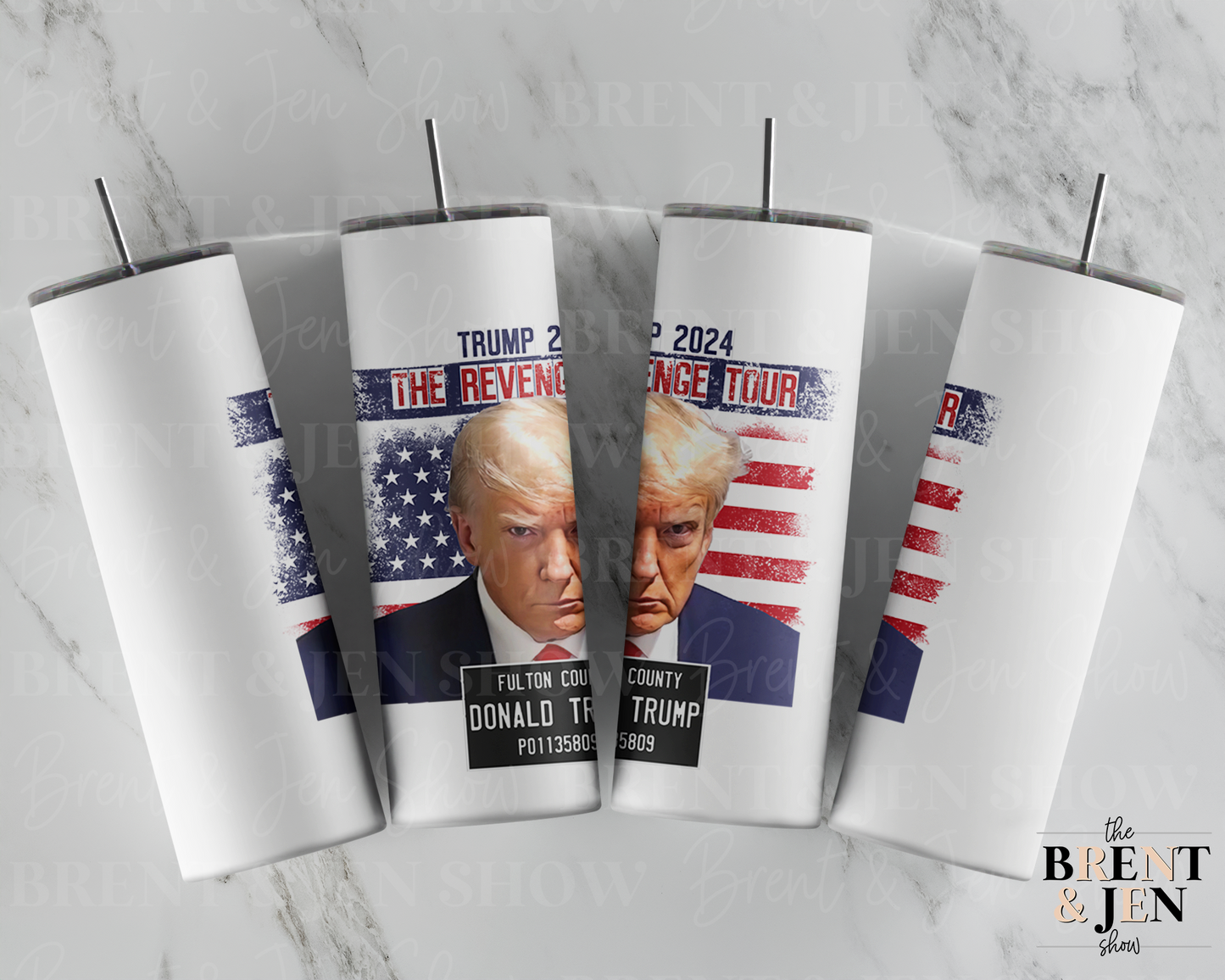 Trump Mugshot Tumbler