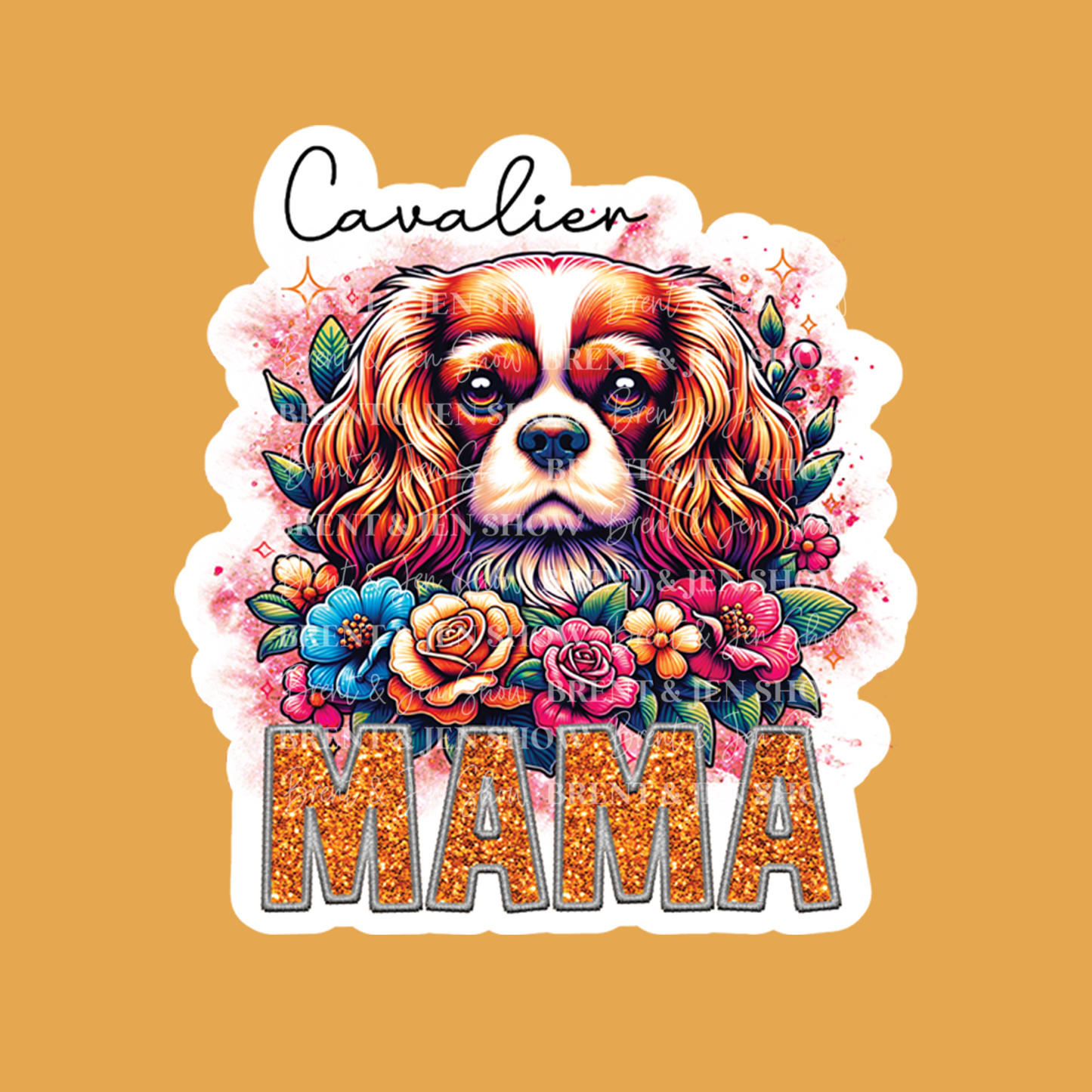 Cavalier Mama Sticker