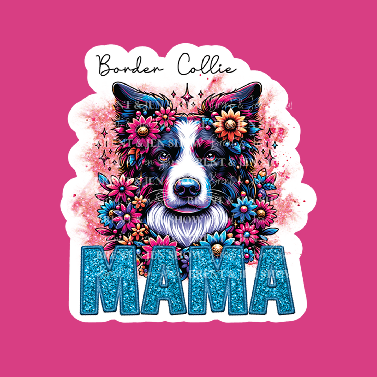 Border Collie Mama Sticker