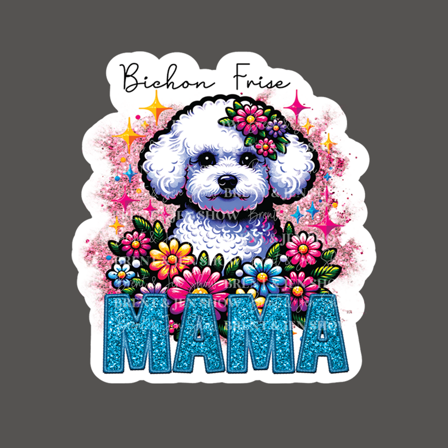 Bichon Frise Mama Sticker